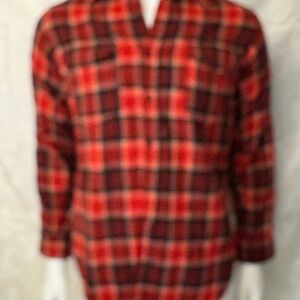 Plaid Red and Black Shirt